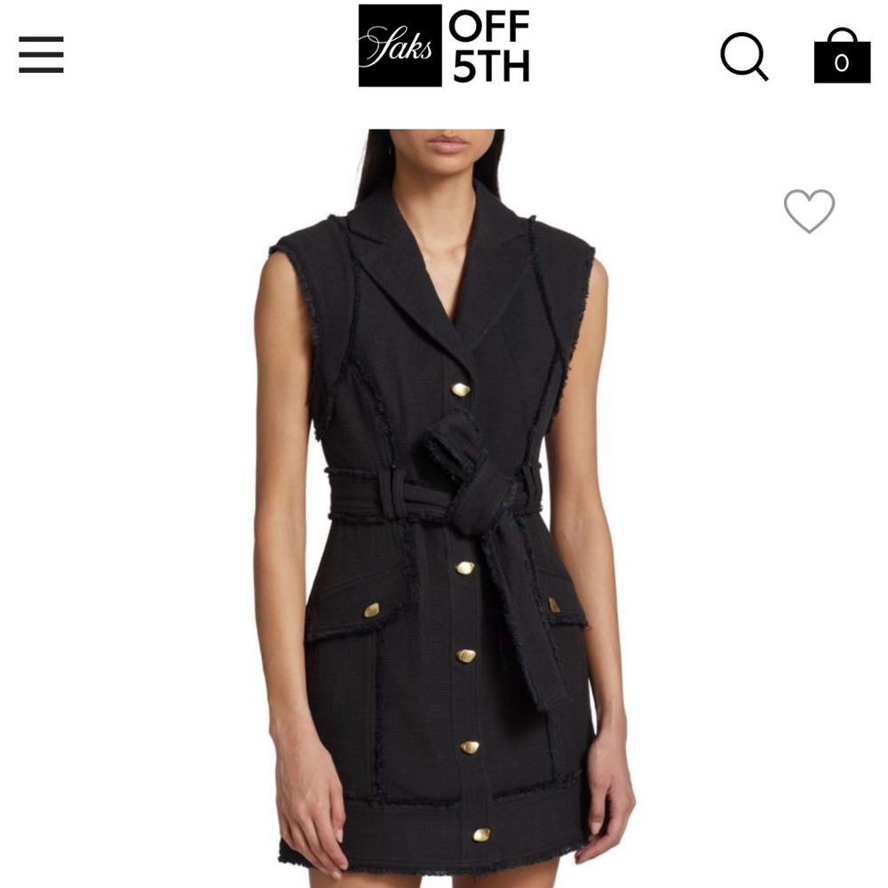 Black Tweed Dress (Size L)
